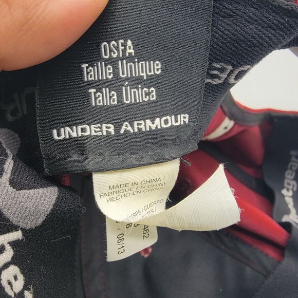 Under Armour Red Hat Cap Adjustable Comfort Lightweight Outdoors - Picture 8 of 11